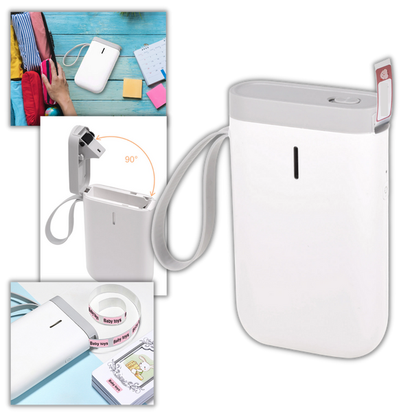 Portable Label Printer With High Capacity Battery For On The Go Labeling
