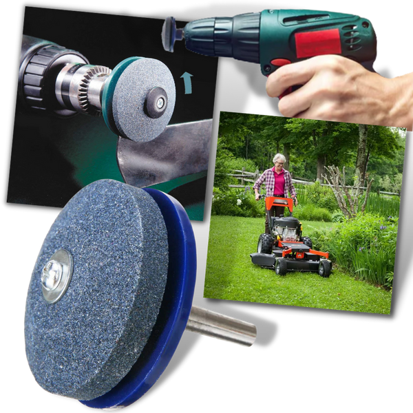 Premium Rotary Lawn Mower Blade Sharpener Kit For Fast Easy Sharpening