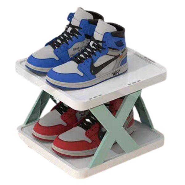 Multi Tier Space Saving Shoe Organizer Rack For Efficient Closet Storage
