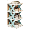 Multi Tier Space Saving Shoe Organizer Rack For Efficient Closet Storage