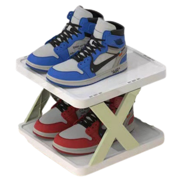 Multi Tier Space Saving Shoe Organizer Rack For Efficient Closet Storage