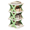 Multi Tier Space Saving Shoe Organizer Rack For Efficient Closet Storage