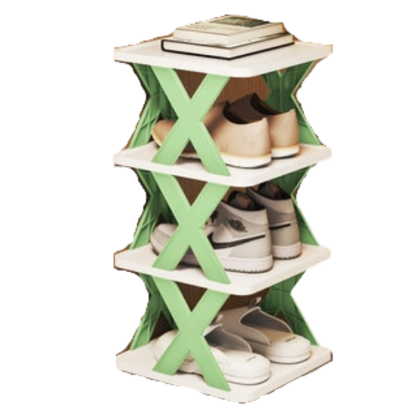 Multi Tier Space Saving Shoe Organizer Rack For Efficient Closet Storage