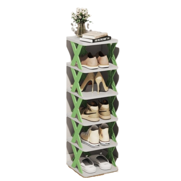 Multi Tier Space Saving Shoe Organizer Rack For Efficient Closet Storage
