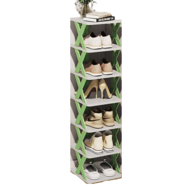 Multi Tier Space Saving Shoe Organizer Rack For Efficient Closet Storage