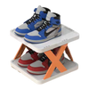 Multi Tier Space Saving Shoe Organizer Rack For Efficient Closet Storage
