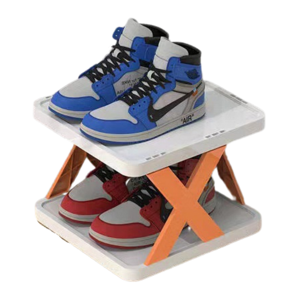 Multi Tier Space Saving Shoe Organizer Rack For Efficient Closet Storage