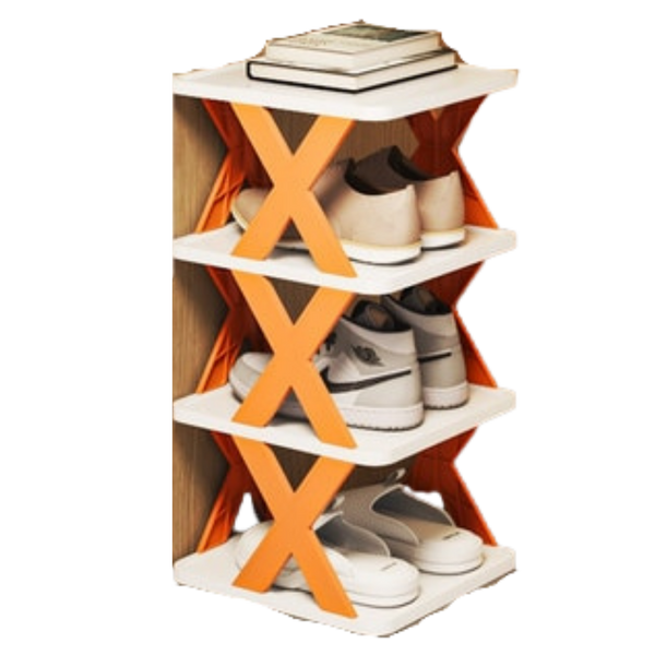 Multi Tier Space Saving Shoe Organizer Rack For Efficient Closet Storage