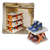 Multi Tier Space Saving Shoe Organizer Rack For Efficient Closet Storage