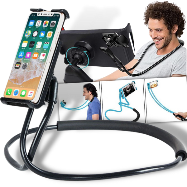 Neck Mount Phone Holder For Hands Free Viewing And Easy Access