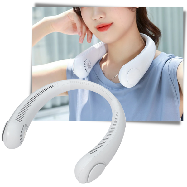 Portable Neck Fan With Rechargeable Battery For Personal Cooling