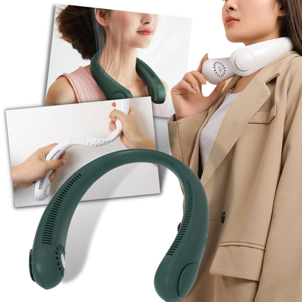 Portable Neck Fan With Rechargeable Battery For Personal Cooling