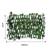 Expandable Artificial Plant Fence for Privacy and UV Protection