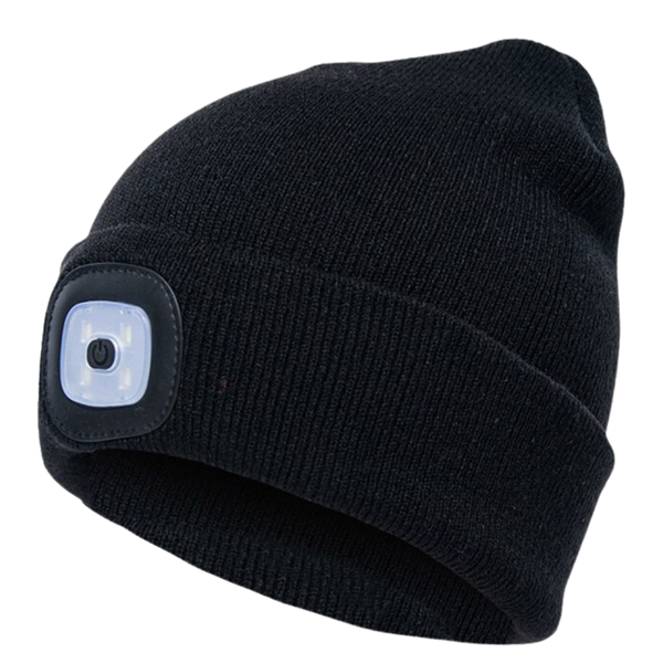 LED Beanie With Hands Free Light For Warmth All Year Round
