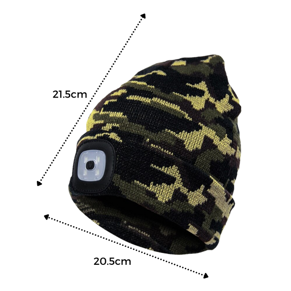LED Beanie With Hands Free Light For Warmth All Year Round