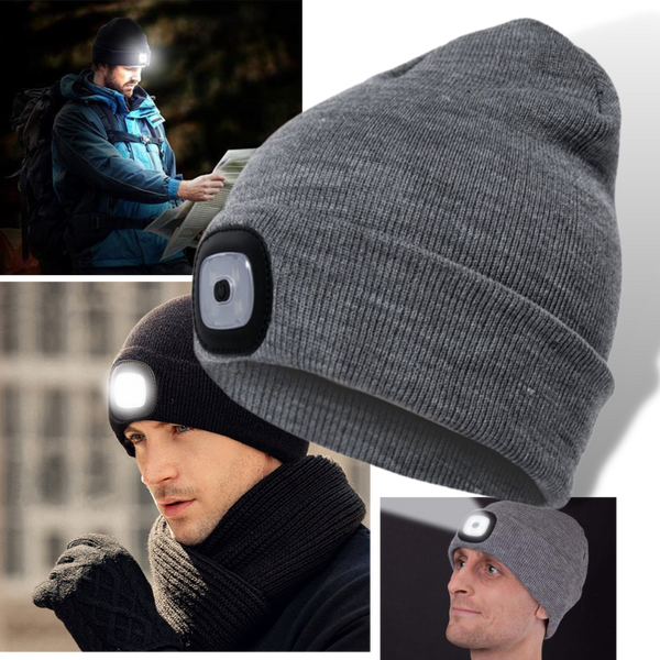 LED Beanie With Hands Free Light For Warmth All Year Round