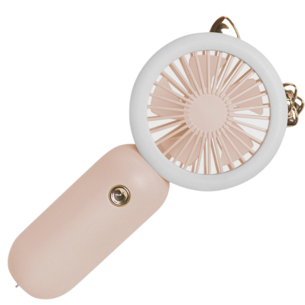 Portable USB Handheld Fan With LED Light For Quick Cooling
