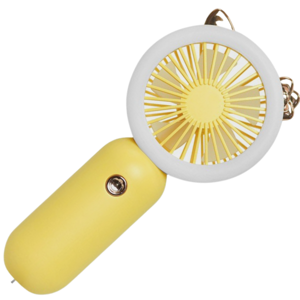 Portable USB Handheld Fan With LED Light For Quick Cooling