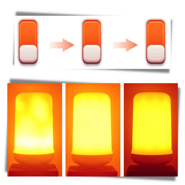 Flame Effect LED Lamp for Cozy Home Ambience and Warm Glow