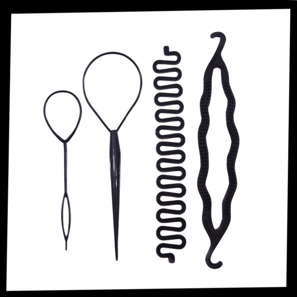 Hair Braiding Kit For DIY Perfect Braids Anywhere Portable