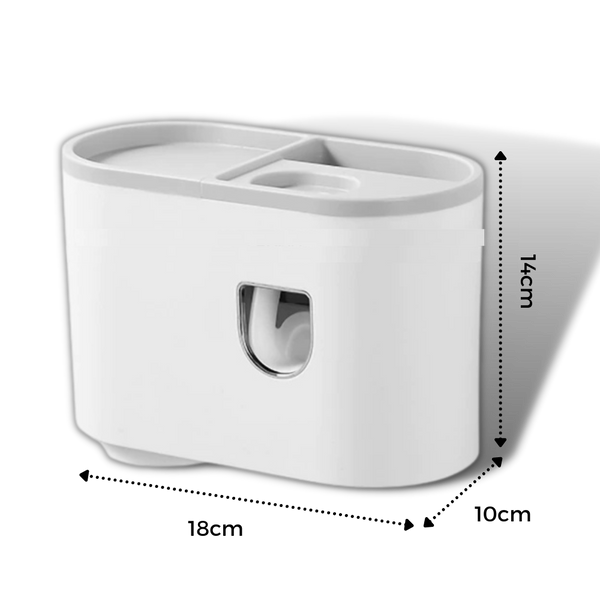 Automatic Toothbrush and Toothpaste Dispenser Rack for Hygienic Storage