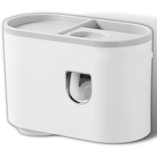 Automatic Toothbrush and Toothpaste Dispenser Rack for Hygienic Storage