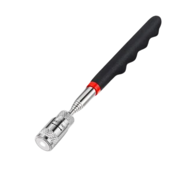 Retractable Magnetic Pickup Tool With LED Light For Dark Spaces