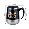 Premium Self-Stirring Stainless Steel Mug For On-The-Go Coffee