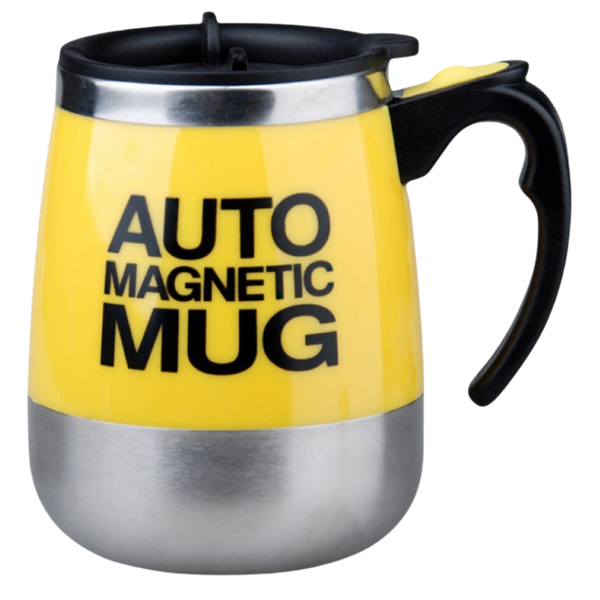 Premium Self-Stirring Stainless Steel Mug For On-The-Go Coffee