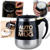 Premium Self-Stirring Stainless Steel Mug For On-The-Go Coffee