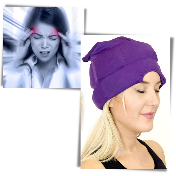 Migraine Relief Cap With Hot And Cold Therapy For Headache Pain