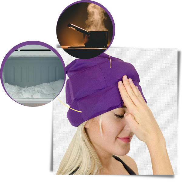 Migraine Relief Cap With Hot And Cold Therapy For Headache Pain