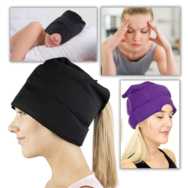 Migraine Relief Cap With Hot And Cold Therapy For Headache Pain
