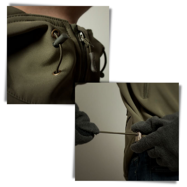 Tactical Jacket With All Weather Windproof And Waterproof Protection