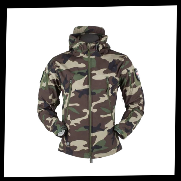 Tactical Jacket With All Weather Windproof And Waterproof Protection
