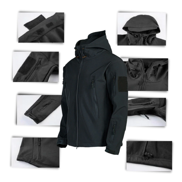 Tactical Jacket With All Weather Windproof And Waterproof Protection