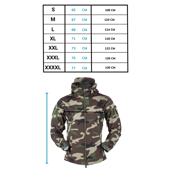 Tactical Jacket With All Weather Windproof And Waterproof Protection