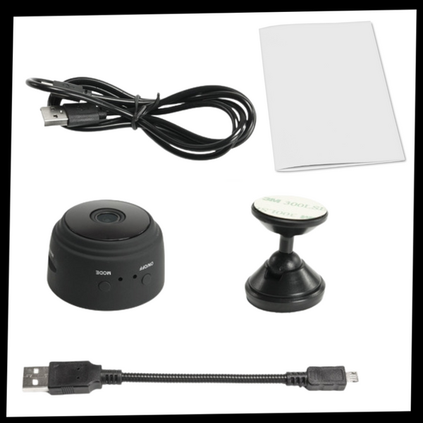 Compact Wireless Surveillance Camera With Night Vision And Motion Alerts