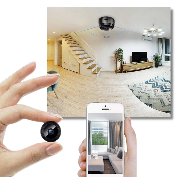 Compact Wireless Surveillance Camera With Night Vision And Motion Alerts
