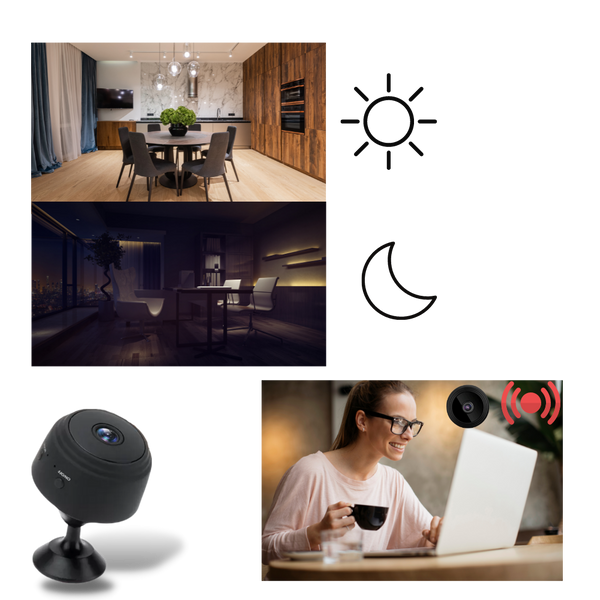 Compact Wireless Surveillance Camera With Night Vision And Motion Alerts