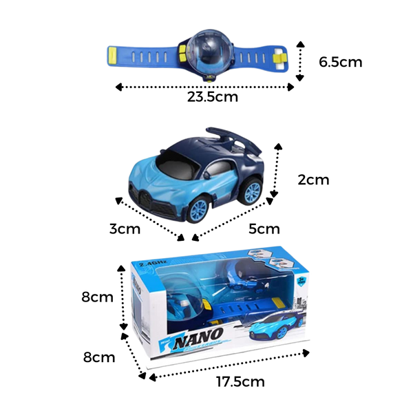 Rechargeable RC Car Watch for Kids with Durable Dustproof Design
