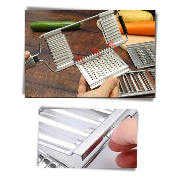 Versatile Kitchen Slicer And Grater With Four Blades For Effortless Prep