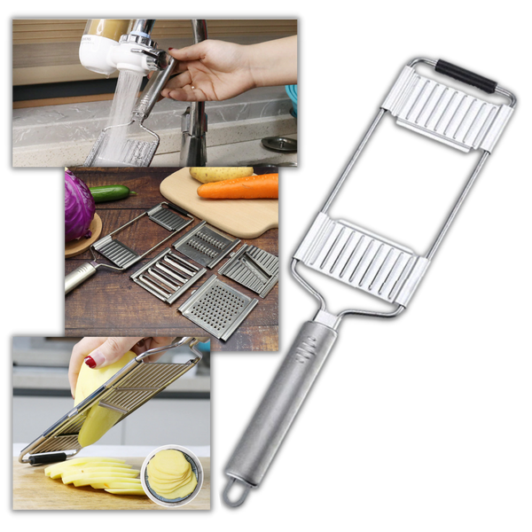 Versatile Kitchen Slicer And Grater With Four Blades For Effortless Prep