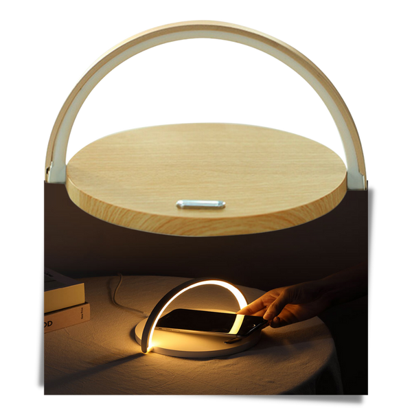 Premium LED Desk Lamp With Qi Wireless Charger And Phone Stand