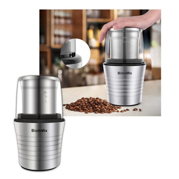Powerful Compact Grinder For Fresh Coffee Beans And Spices