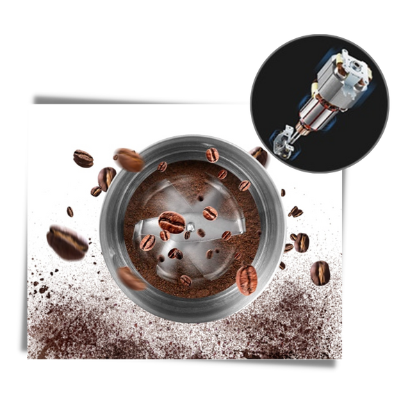 Powerful Compact Grinder For Fresh Coffee Beans And Spices