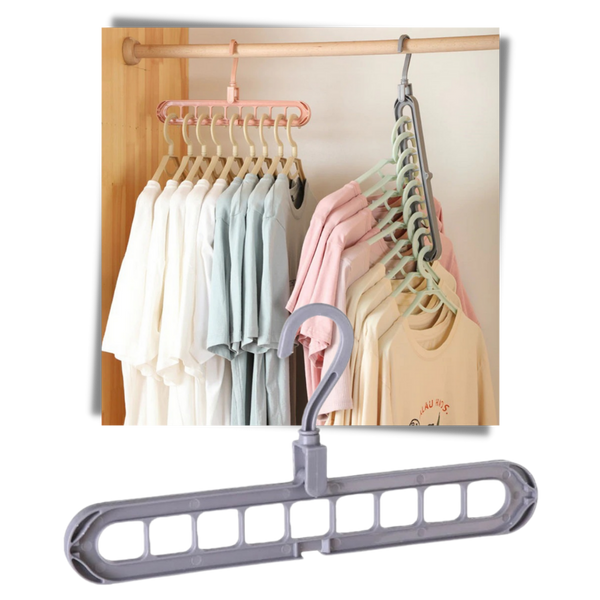 Rotating Space Saving Clothes Hanger for Easy Wardrobe Organization