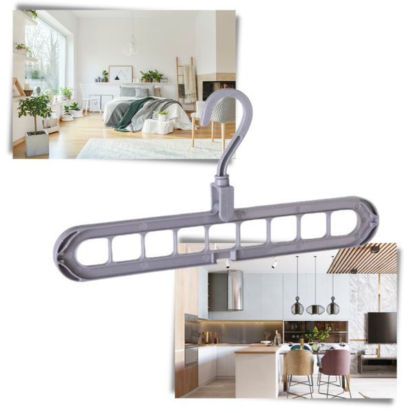 Rotating Space Saving Clothes Hanger for Easy Wardrobe Organization