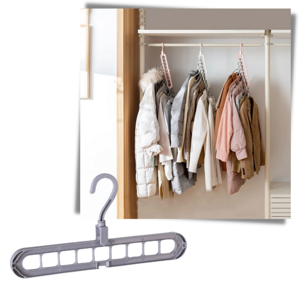 Rotating Space Saving Clothes Hanger for Easy Wardrobe Organization