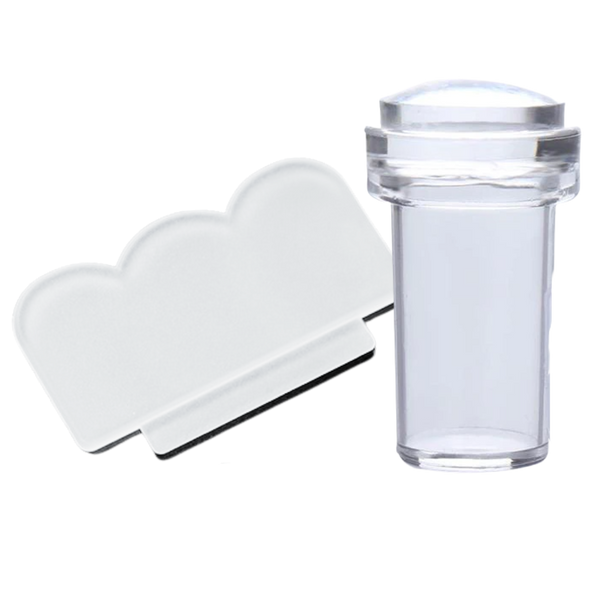 Silicone Nail Art Stamper Kit With Scraper For Precise Designs